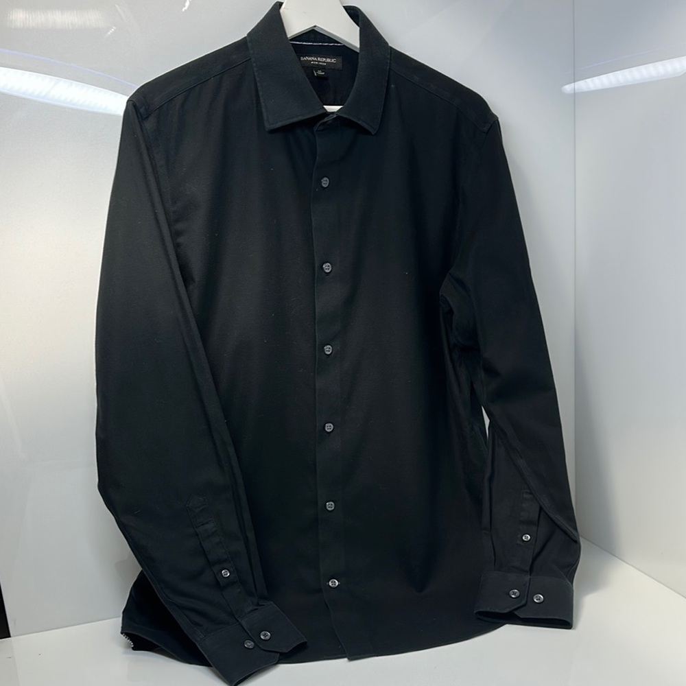 Banana Republic Black Dress Shirt for Men